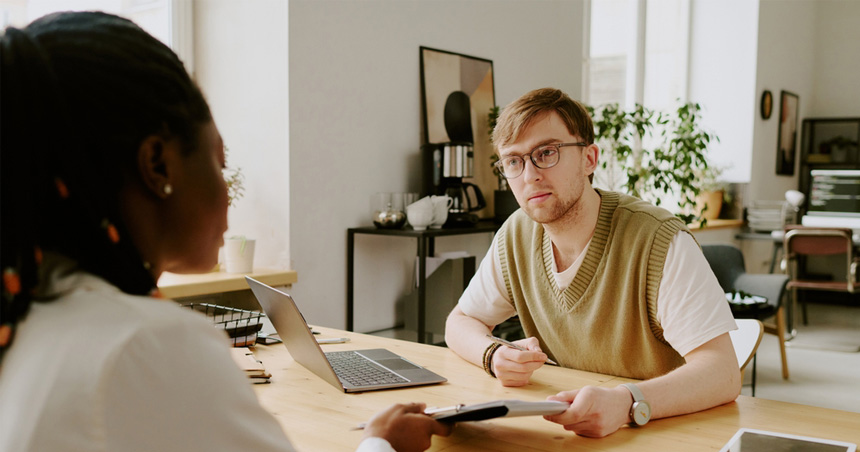professional business meeting in office